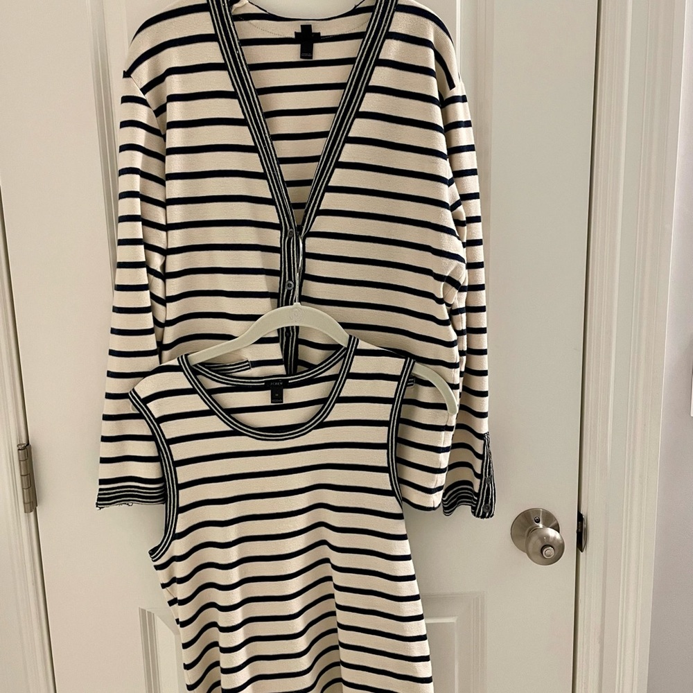 Gorgeous J Crew Sweater Set with Sparkle - Size Medium